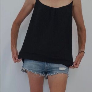 H&M Black Relaxed Backless Camisole